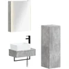 Vonios baldų rinkinys 4 pcs Betono pilka