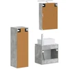 Vonios baldų rinkinys 4 pcs Betono pilka