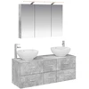 Vonios baldų rinkinys 4 pcs Betono pilka