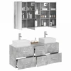 Vonios baldų rinkinys 4 pcs Betono pilka