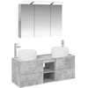 Vonios baldų rinkinys 4 pcs Betono pilka