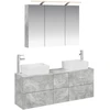 Vonios baldų rinkinys 4 pcs Betono pilka