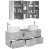 Vonios baldų rinkinys 4 pcs Betono pilka