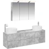 Vonios baldų rinkinys 4 pcs Betono pilka