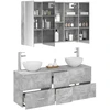 Vonios baldų rinkinys 4 pcs Betono pilka