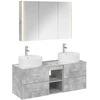 Vonios baldų rinkinys 4 pcs Betono pilka