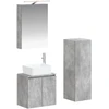 Vonios baldų rinkinys 4 pcs Betono pilka