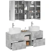 Vonios baldų rinkinys 4 pcs Betono pilka