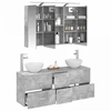 Vonios baldų rinkinys 4 pcs Betono pilka