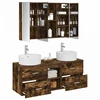 Vonios baldų rinkinys 4 pcs Dūminio ąžuolo
