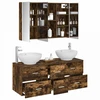 Vonios baldų rinkinys 4 pcs Dūminio ąžuolo