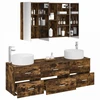 Vonios baldų rinkinys 4 pcs Dūminio ąžuolo