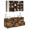 Vonios baldų rinkinys 4 pcs Dūminio ąžuolo