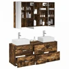 Vonios baldų rinkinys 4 pcs Dūminio ąžuolo