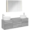 Vonios baldų rinkinys 4 pcs Pilka Sonoma
