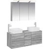 Vonios baldų rinkinys 4 pcs Pilka Sonoma