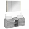 Vonios baldų rinkinys 4 pcs Pilka Sonoma