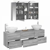 Vonios baldų rinkinys 4 pcs Pilka Sonoma