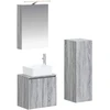 Vonios baldų rinkinys 4 pcs Pilka Sonoma