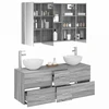 Vonios baldų rinkinys 4 pcs Pilka Sonoma