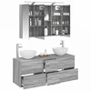 Vonios baldų rinkinys 4 pcs Pilka Sonoma