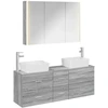Vonios baldų rinkinys 4 pcs Pilka Sonoma