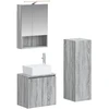 Vonios baldų rinkinys 4 pcs Pilka Sonoma