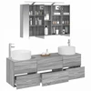 Vonios baldų rinkinys 4 pcs Pilka Sonoma