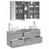 Vonios baldų rinkinys 4 pcs Pilka Sonoma