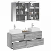 Vonios baldų rinkinys 4 pcs Pilka Sonoma