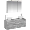 Vonios baldų rinkinys 4 pcs Pilka Sonoma