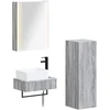 Vonios baldų rinkinys 4 pcs Pilka Sonoma