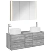 Vonios baldų rinkinys 4 pcs Pilka Sonoma