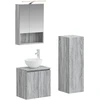 Vonios baldų rinkinys 4 pcs Pilka Sonoma