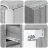 Vonios baldų rinkinys 4 pcs Pilka Sonoma