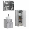 Vonios baldų rinkinys 4 pcs Pilka Sonoma