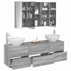 Vonios baldų rinkinys 4 pcs Pilka Sonoma