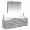 Vonios baldų rinkinys 4 pcs Pilka Sonoma