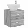 Vonios baldų rinkinys 4 pcs Pilka Sonoma