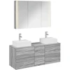 Vonios baldų rinkinys 4 pcs Pilka Sonoma