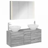 Vonios baldų rinkinys 4 pcs Pilka Sonoma