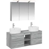 Vonios baldų rinkinys 4 pcs Pilka Sonoma