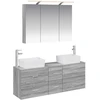 Vonios baldų rinkinys 4 pcs Pilka Sonoma