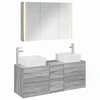 Vonios baldų rinkinys 4 pcs Pilka Sonoma