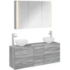 Vonios baldų rinkinys 4 pcs Pilka Sonoma