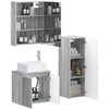 Vonios baldų rinkinys 4 pcs Pilka Sonoma