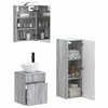 Vonios baldų rinkinys 4 pcs Pilka Sonoma
