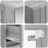 Vonios baldų rinkinys 4 pcs Pilka Sonoma