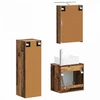 Vonios baldų rinkinys 4 pcs Sendintos medienos