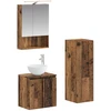 Vonios baldų rinkinys 4 pcs Sendintos medienos